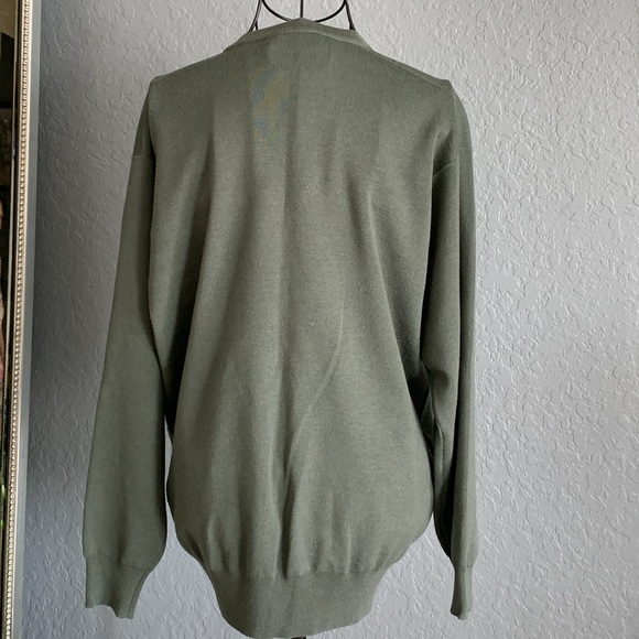 Wool sweater. Color green sage. - Picture 3 of 4